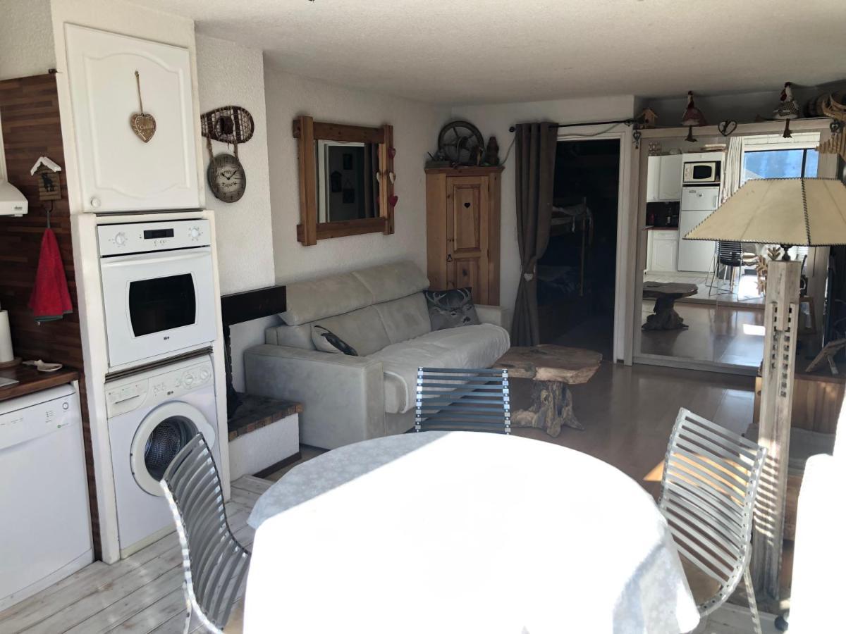 Grand Studio La Foux D Allos Avec Vue Et Terrasse Экстерьер фото