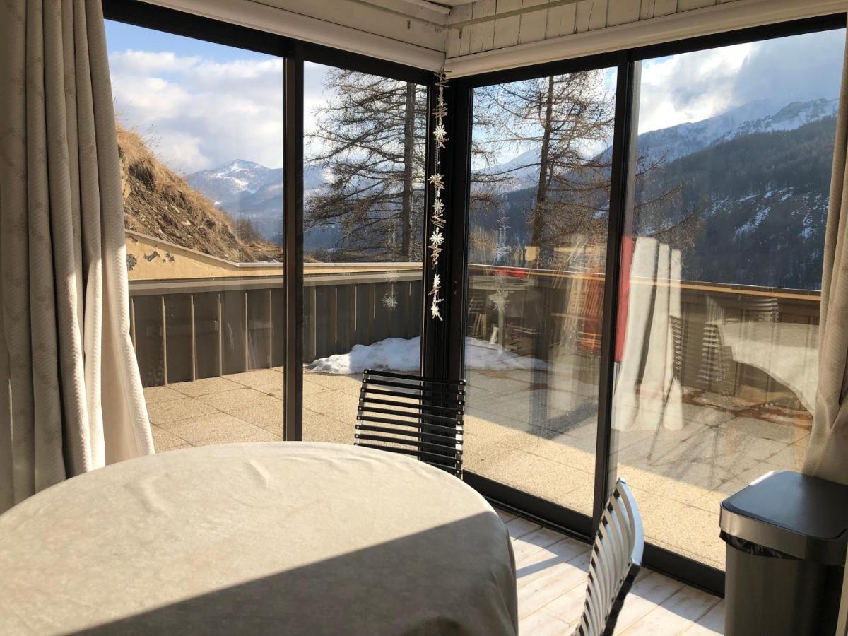 Grand Studio La Foux D Allos Avec Vue Et Terrasse Экстерьер фото