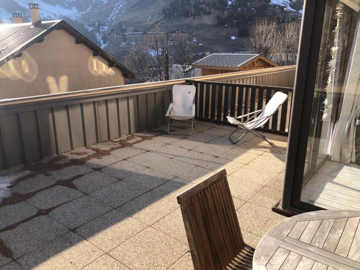 Grand Studio La Foux D Allos Avec Vue Et Terrasse Экстерьер фото